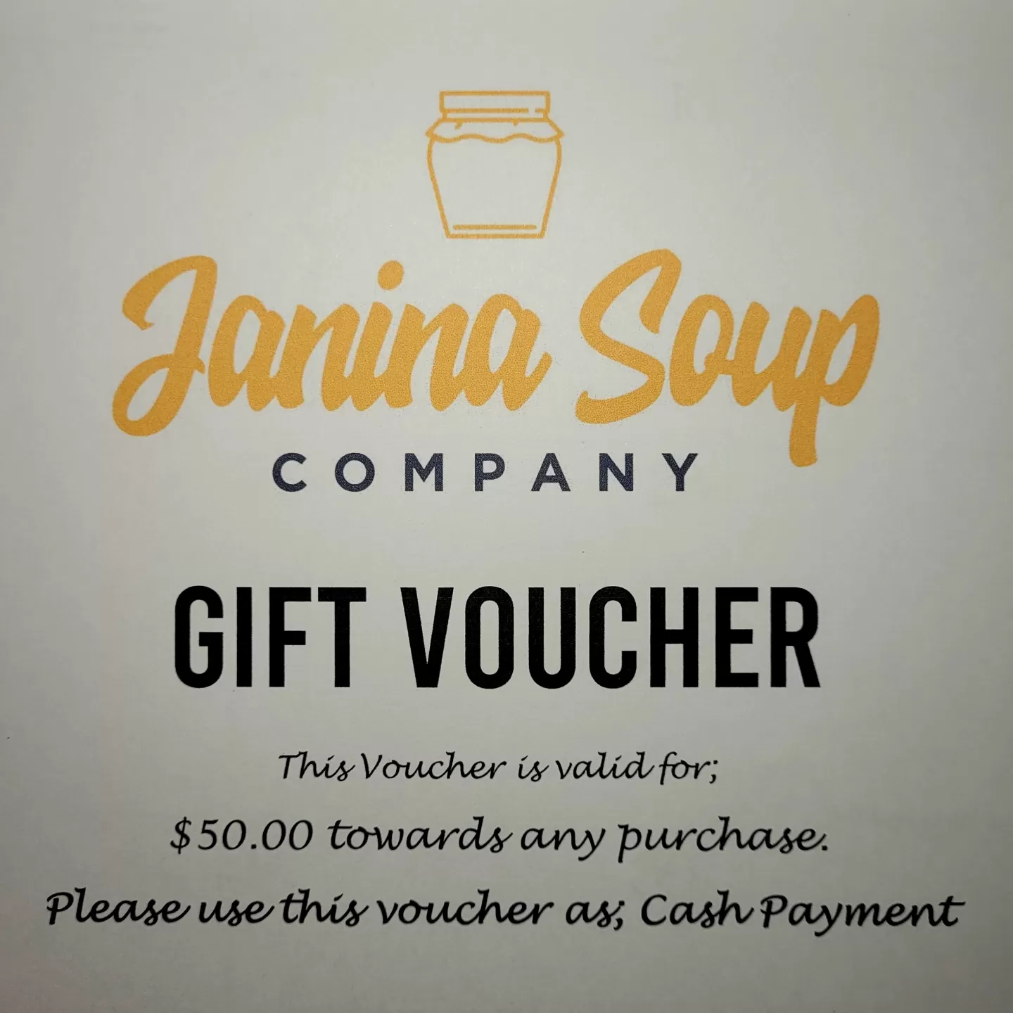 $50 Gift Voucher -- + Free $15 Gift Giver Included